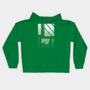 Green Summer Cityscape Kids Hoodie